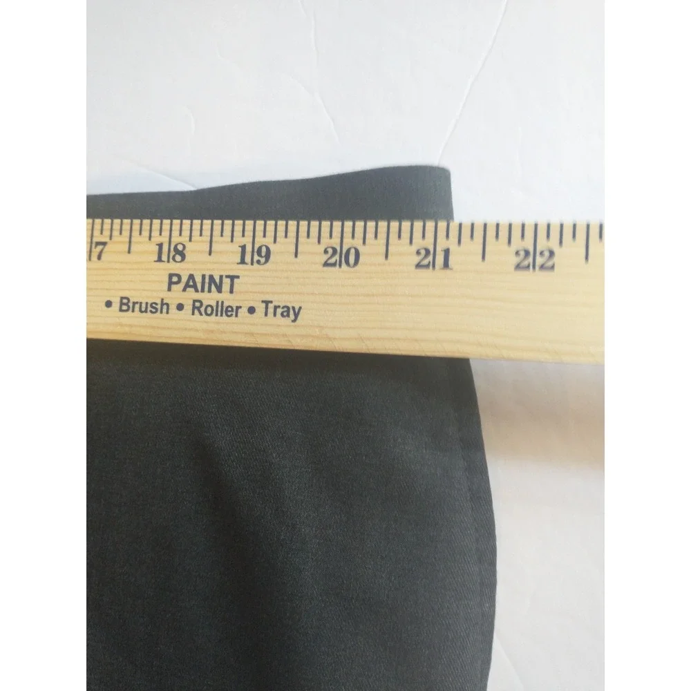 Haggar Mens Premium Stretch‎ Classic Fit Flat Front Suit Pants Dark Gray 42x29